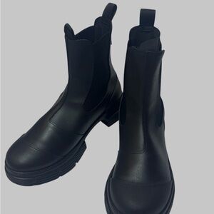 Ganni Black Ankle Boots
